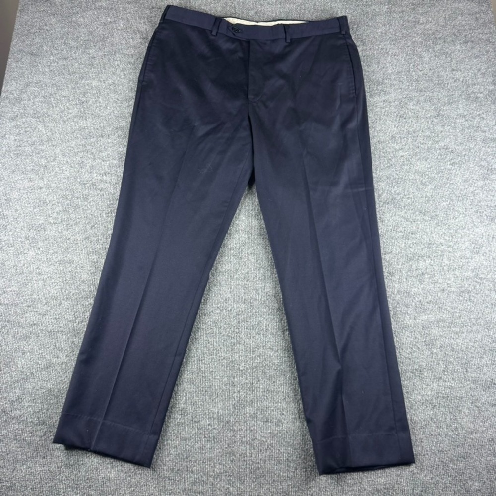 Brooks Brothers Pants Mens 38x30 Blue Regent Fit Wool Dress Slacks Trousers